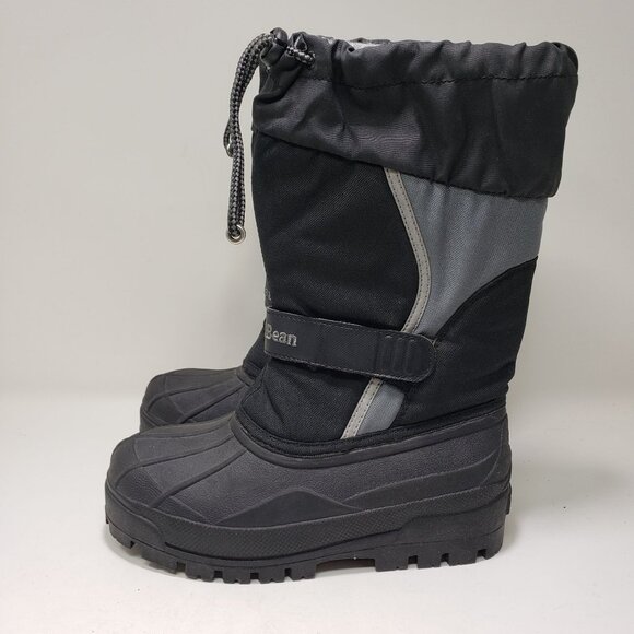 L.L. Bean Insulated Waterproof Winter Northwoods Boots Kid Sz 2 - Picture 1 of 7